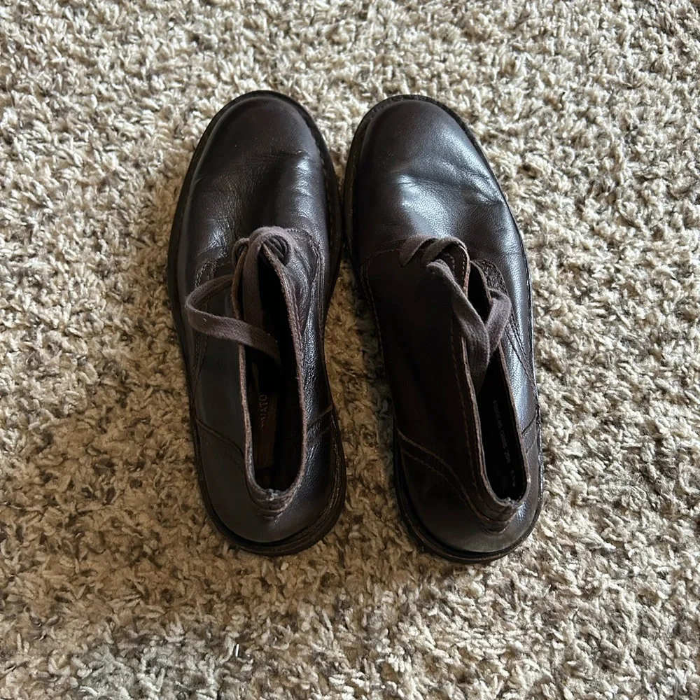 John Varvatos Dark Brown Leather Chukka Boots